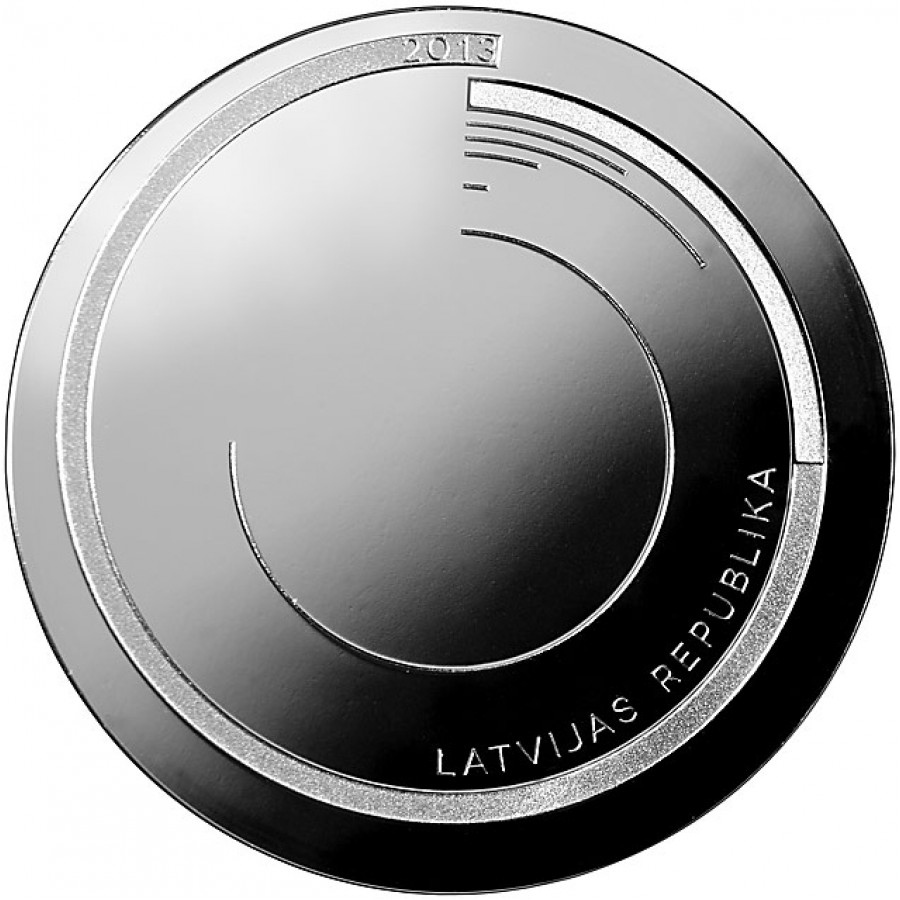 Latvia 365 Coin of Time Innovative Silver Coin 2013